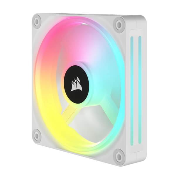 Corsair iCUE Link QX120 RGB White 120mm PWM Cabinet Fan Expansion Kit (Single Pack)